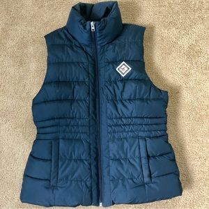 Hollister puffer vest, sherpa lined, Size M, EUC
